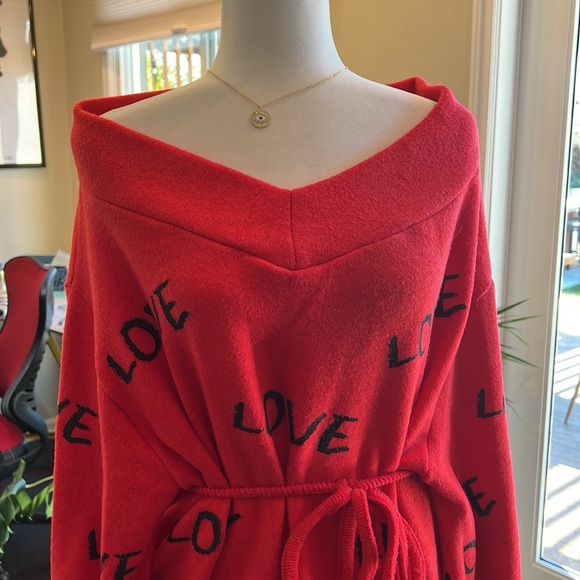 Stores Belted “Love” Mini Dress l Size S - Picture 2 of 4